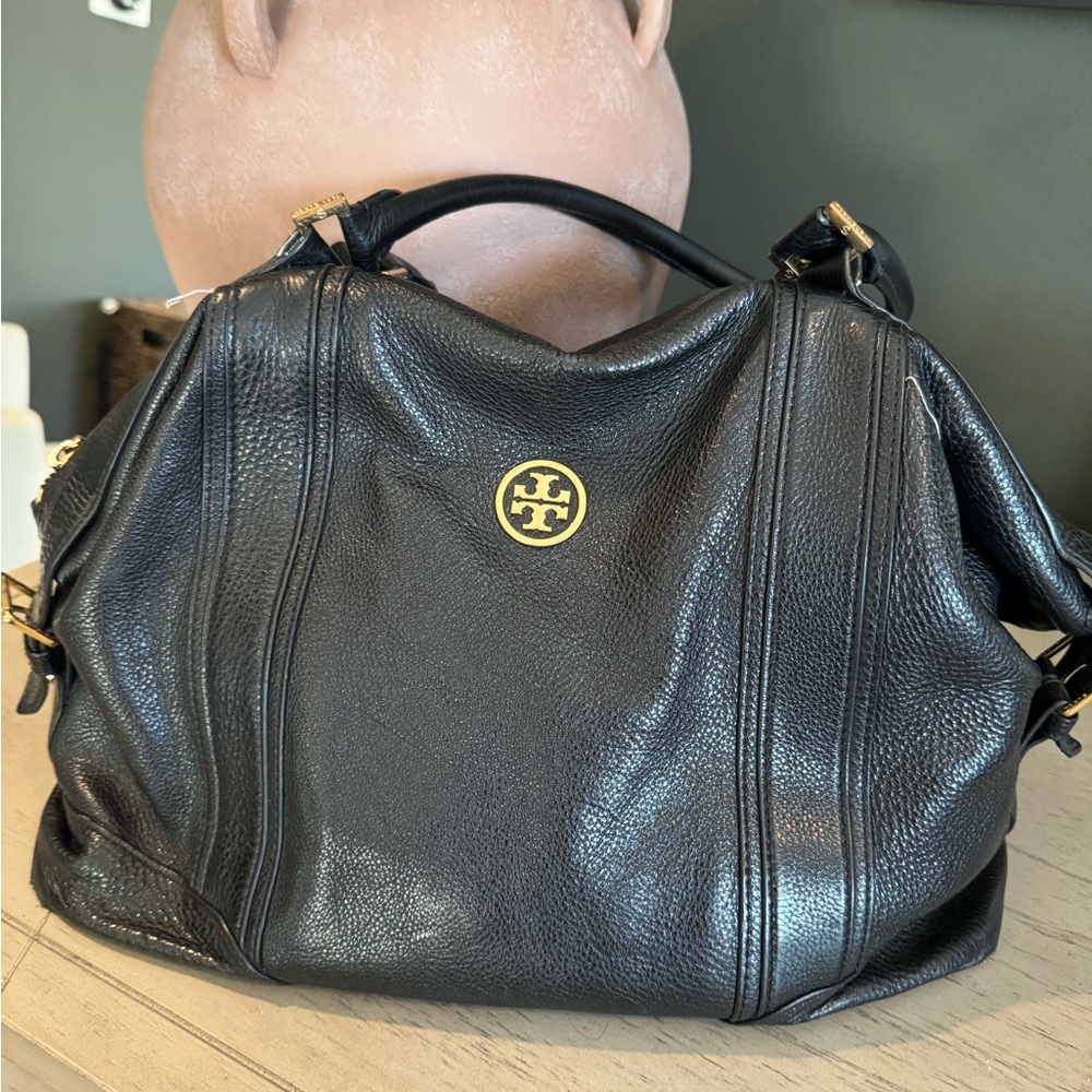 Tory Burch Black Leather Satchel
